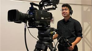 Dario—former MMT student—operates EFP camera